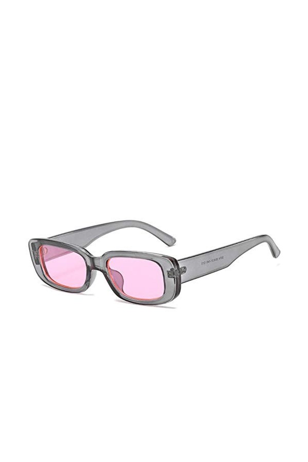 UKKD Lunette De Soleil Femme Square Lady Lunettes De Soleil Voyages De Luxe Petit Rectangle Sun Lunettes Hommes Et Femmes Lun