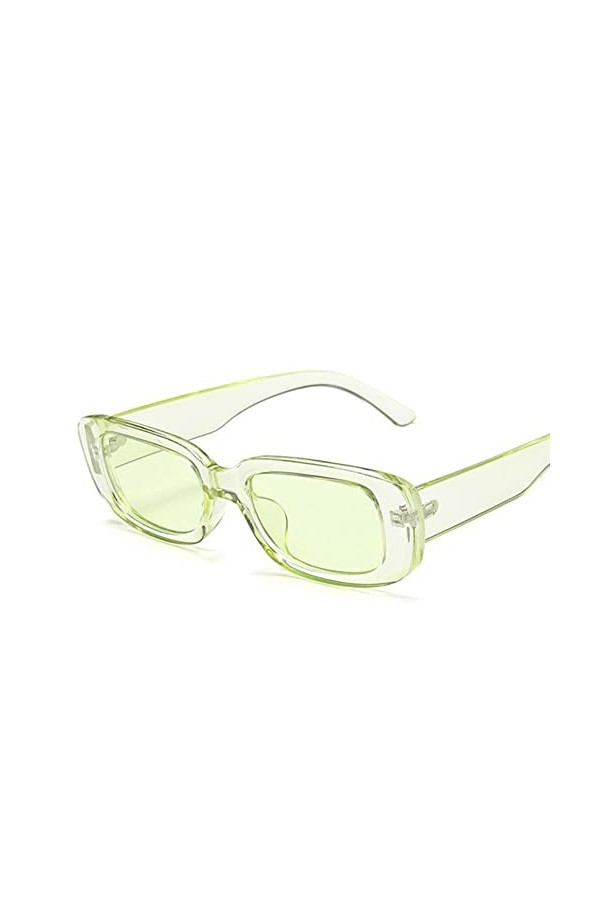 UKKD Lunette De Soleil Femme Square Lady Lunettes De Soleil Voyages De Luxe Petit Rectangle Sun Lunettes Hommes Et Femmes Lun