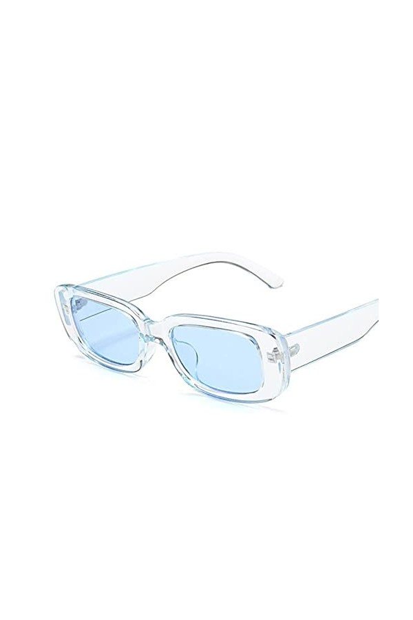 UKKD Lunette De Soleil Femme Square Lady Lunettes De Soleil Voyages De Luxe Petit Rectangle Sun Lunettes Hommes Et Femmes Lun