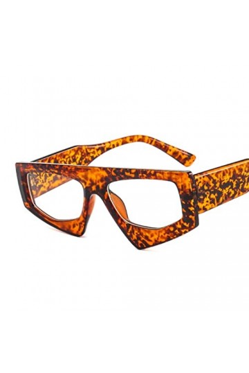 hdsrf Lunettes de Soleil irrégulières Mode Lunettes de Soleil surdimensionnées léopard Femmes Lunettes de Soleil&nbsp;&nbsp;&nbsp;Femme UV 4