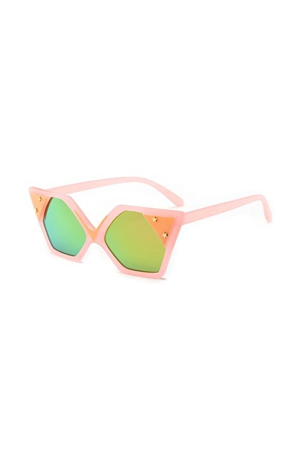 HWRHWR Casual Cat Eye Lunettes de Soleil Femme Rétro Street Shooting