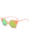 HWRHWR Casual Cat Eye Lunettes de Soleil Femme Rétro Street Shooting