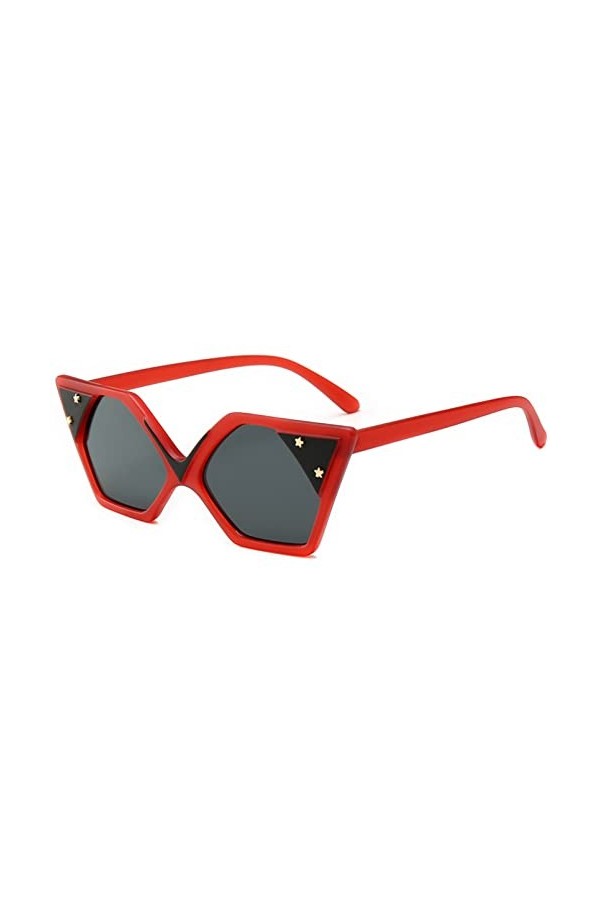 HWRHWR Casual Cat Eye Lunettes de Soleil Femme Rétro Street Shooting