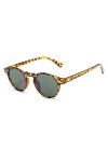 WQZYY&ASDCD des Lunettes De Soleil Femme Homme Unisexe Style Rond Hommes Lunettes De Soleil Vintage Rivets Cool Vert Lunettes