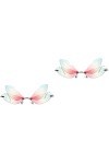 SOIMISS 2 Paires Lunettes Rétro Steampunk Lunettes De Soleil De Mode Pour Femmes Ailes De Fées Pour Femmes Lunettes Aile De F