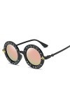 Des Lunettes De Soleil Femme Homme Classique Rond Rétro Hommes Lunettes De Soleil Femmes Vintage Lunettes Cercle Lettre Lunet