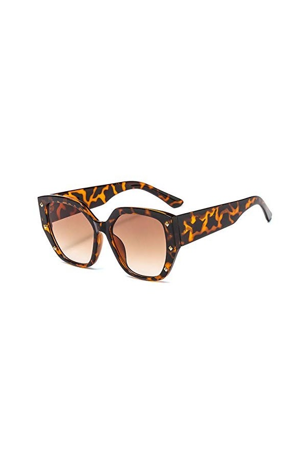 YUANCHENG Cat Eye Femmes Lunettes De Soleil Coloré Glitter Rivets Décoratif Dégradé Lentille Lunettes Hommes Lunettes De Sole