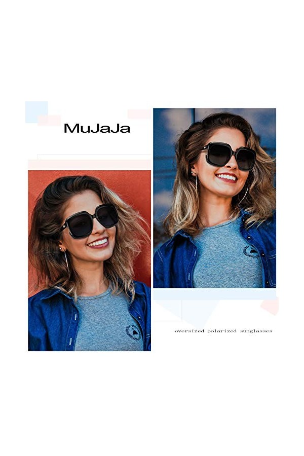 MuJaJa Oversized lunettes de soleil femme Pour Sports de Plein, Conduite, Pêche, Alpinisme-UVA/UVB-Protection