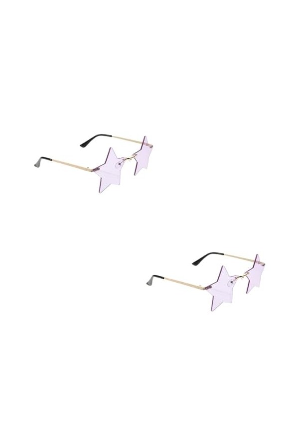 ABOOFAN 2 Pièces Pentagramme Lunettes De Soleil Lunettes De Soleil De Fête Étoiles Lunettes Enfants Lunettes De Soleil Party 