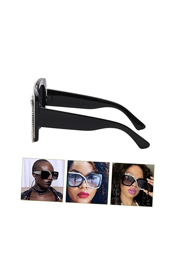 INOOMP Femmes De Lunettes De Soleil Femmes Lunettes De Soleil Carrées Lunettes De Soleil Surdimensionnées Lunettes De Soleil 