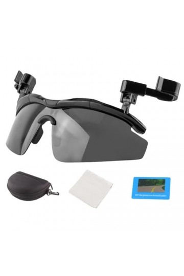 Zankie Lunettes de soleil à clipser,Lunettes de soleil polarisées Tac réglables avec plaquette de nez en caoutchouc | Lunette