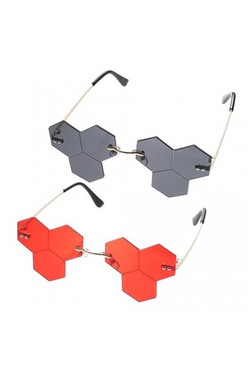 SOIMISS 2 Pièces Lunettes De Soleil Femme Lunettes De Soleil Surdimensionnées Lunettes Irrégulières Lunettes Créatives Lunett