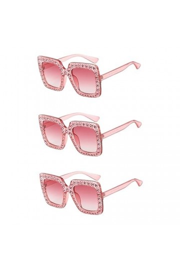 SOIMISS 3 Pièces Lunettes De Soleil Surdimensionnées Pour Femmes Lunettes De Soleil De Quai Pour Femmes Lunettes Femmes Verre