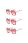 SOIMISS 3 Pièces Lunettes De Soleil Surdimensionnées Pour Femmes Lunettes De Soleil De Quai Pour Femmes Lunettes Femmes Verre