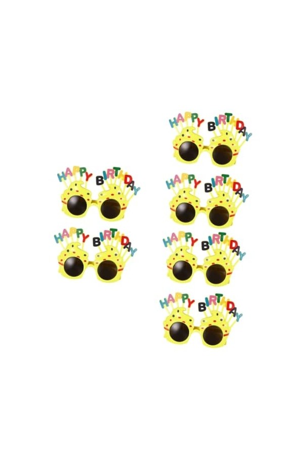 jojofuny 6 Pièces Lunettes Bébé Lunettes De Soleil De Quai Pour Femmes Lunettes De Fête à Porter Lunettes De Soleil De Fête D