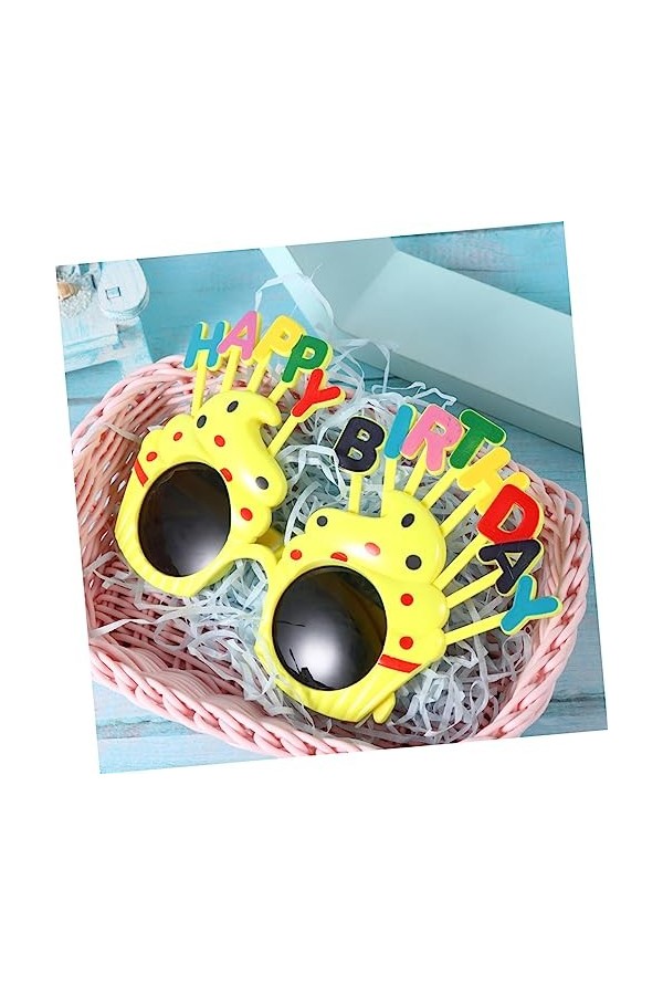 jojofuny 6 Pièces Lunettes Bébé Lunettes De Soleil De Quai Pour Femmes Lunettes De Fête à Porter Lunettes De Soleil De Fête D