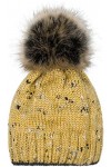 styleBREAKER Bobble Hat en Tricot pour Femmes avec Fil à Paillettes et Doublure Polaire, Bobble Hat dhiver 04024178, Couleur