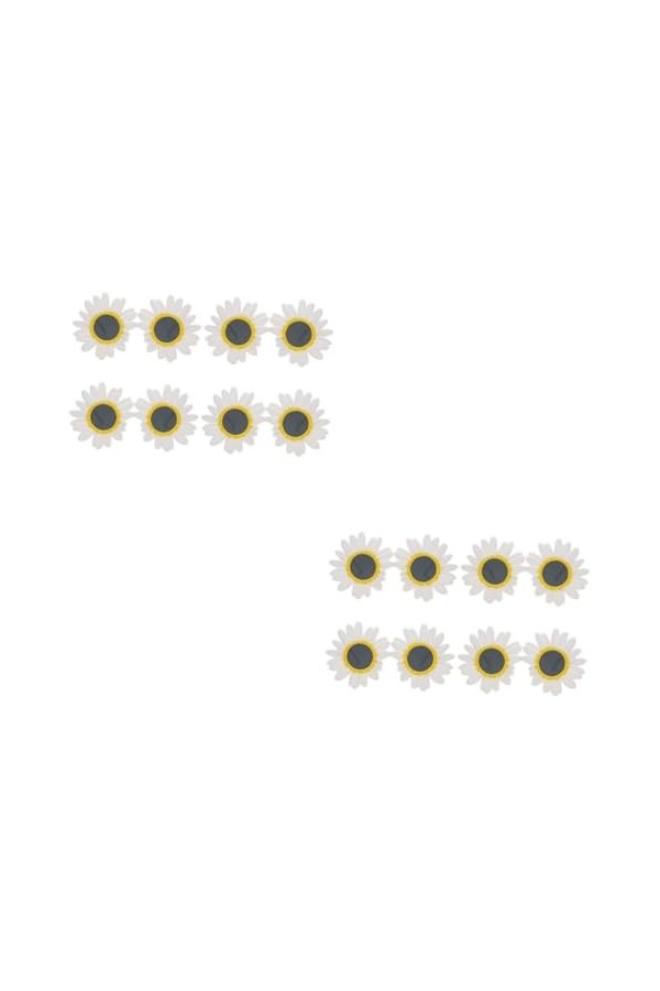 ERINGOGO 8 Pièces Lunettes De Tournesol Lunettes De Soleil Drôles De Fleurs En Forme De Fruit Lunettes De Soleil Pour Enfants