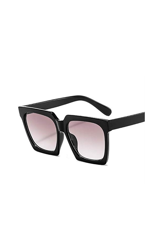 SHANGYUN Lunettes de Soleil Femmes Hommes Vintage Lunettes de Soleil Lunettes Dames Grands Cadres Lunettes de Soleil UV400 Bl