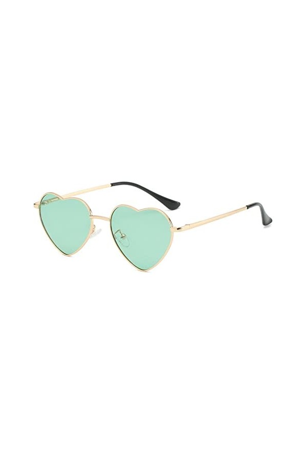 CSRP Lunettes de Soleil Femme Mode Punk Design Vintage Femme Lunettes de Soleil polarisées Nuances-Or Jaune