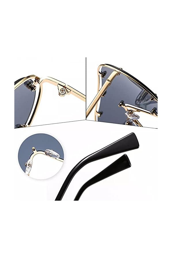 LUOXUEFEI De Soleil Lunettes Lunettes De Soleil Hommes Femmes Goggle Lunettes De Soleil Rectangulaires