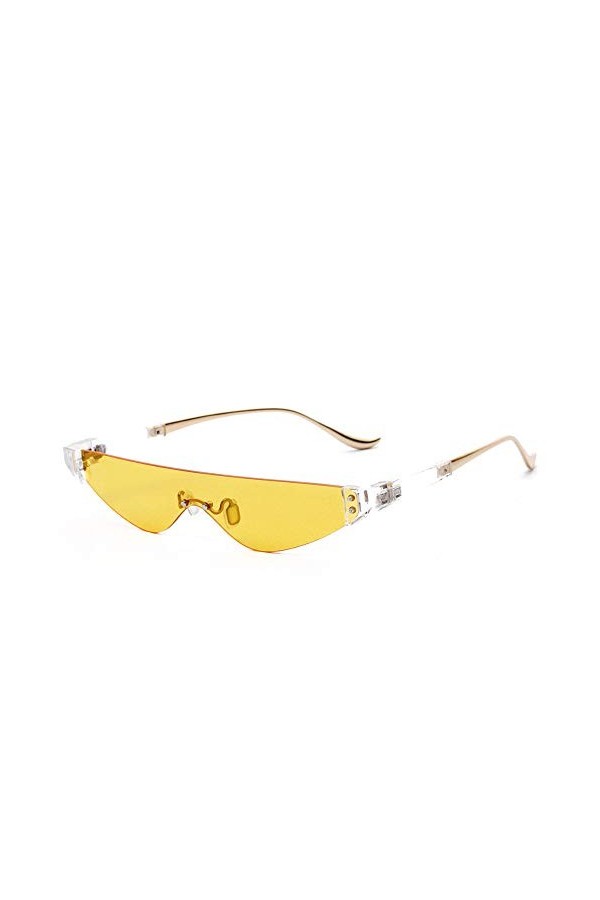 YIERJIU Lunettes Punk Gothique Lunettes de Soleil Hommes Marque conçu Femmes Lunettes de Soleil Mode étroit Haut Plat Semi sa