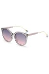 HQX Lunettes de soleil à grande monture pour femmes, conduite de voyage, lunettes de soleil polarisées UV400, matériau de la 