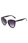 SHANGYUN Lunettes de Soleil Anti-éblouissement Lunettes de Soleil Mode Femme UV400 LeopardBrwon