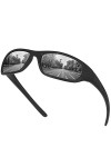 Vimbloom Lunettes de Soleil Hommes Polarisées Lunettes de sport Protection UV400 avec Conduite Vélo Pêche Course à pied pour 
