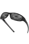 Vimbloom Lunettes de Soleil Hommes Polarisées Lunettes de sport Protection UV400 avec Conduite Vélo Pêche Course à pied pour 