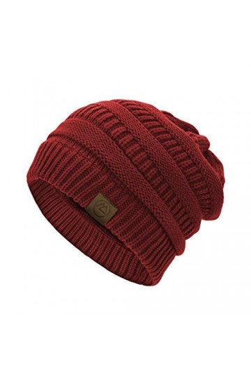 Durio Bonnet tricoté pour femme - Bonnet dhiver - Bonnet en grosse maille - Doux, 3 pièces 1, taille unique