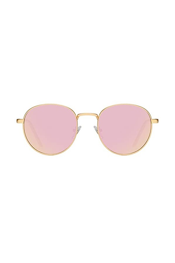 H HELMUT JUST Lunettes de Soleil Femme Ronde Verres Miroir Rose Vintage