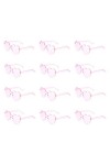 KINBOM 12 Pièces Lunettes de Soleil Sans Monture en Forme Cour, Cour dAmour Lunettes de Soleil Teintées Transparentes Lunett
