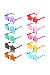 LUTER Lunettes de Soleil Étoile, Lunettes de Soleil Étoile Transparentes Colorées Lunettes de Soleil Sans Monture pour Femme 