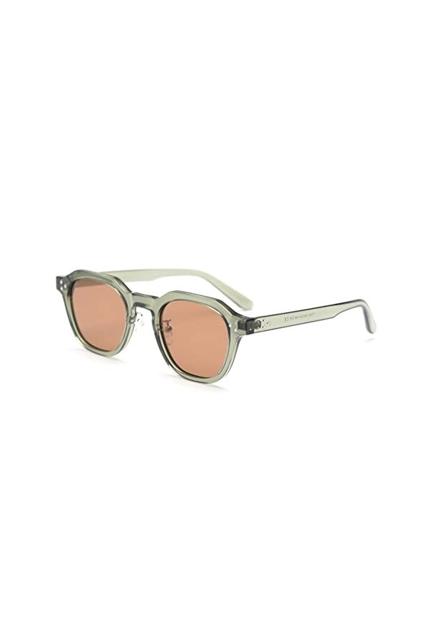 kachawoo TR90 Lunettes de soleil polarisées pour femmes Mens Square Polygon Rétro Vintage Lunettes de soleil Cadre épais Luxe