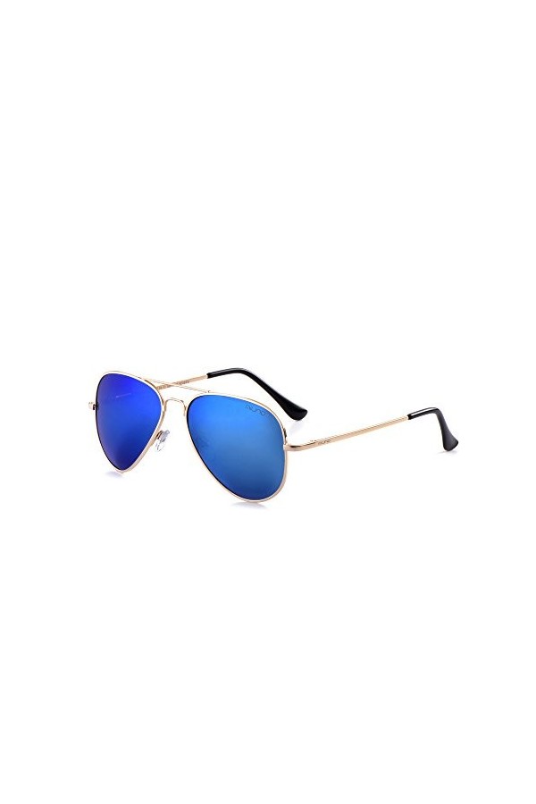Miuno® Lunettes de soleil polarisées pour homme et femme - Boîte cadeau et chiffon à lunettes - Charnière à ressort - Monture
