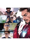 LianSan Tony Stark Lunettes de soleil Retro Square Eyewear Cadre en métal pour hommes Lunettes de soleil femmes Downey Iron M