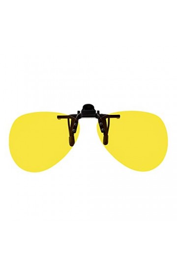 Ultra Ovale Clip Sur Lunette Nuit Vision Nocturne Lunette de Soleil Homme Femme Lunettes Polarisantes Lunettes Jaunes Conduit