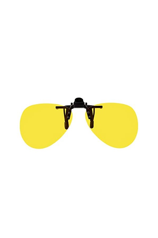Ultra Ovale Clip Sur Lunette Nuit Vision Nocturne Lunette de Soleil Homme Femme Lunettes Polarisantes Lunettes Jaunes Conduit