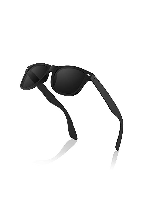 ALHAZEN Lunettes de soleil polarisées pour homme et femme - Lunettes de soleil carrées - Unisexe - Rétro classique vintage G