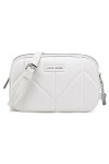 David Jones - Petit Sac Bandoulière Femme Multipoche Zip - Besace Sacoche Téléphone Simili Cuir PU Porté Epaule 2 Compartimen