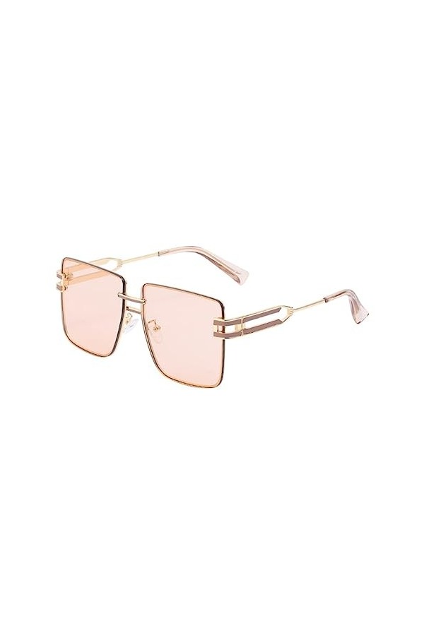 Unomor Lunettes De Soleil Mode Lunettes Pour Femmes Sans Monture Nuances Lunettes De Soleil Clair Lunettes De Soleil Cristal 