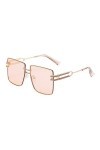 Unomor Lunettes De Soleil Mode Lunettes Pour Femmes Sans Monture Nuances Lunettes De Soleil Clair Lunettes De Soleil Cristal 