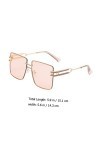 Unomor Lunettes De Soleil Mode Lunettes Pour Femmes Sans Monture Nuances Lunettes De Soleil Clair Lunettes De Soleil Cristal 