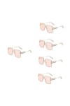 Sosoport Lunettes De Soleil De Mode Lunettes Pour Femmes Lunettes De Soleil Claires Lunettes De Soleil Cristal Sans Monture L