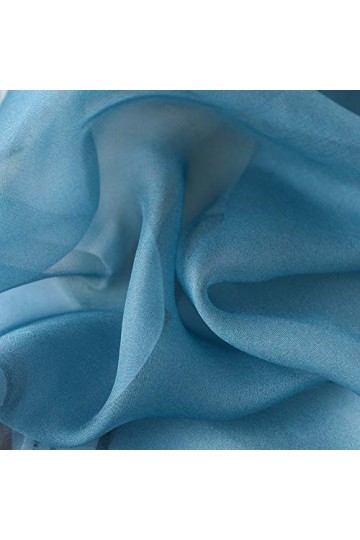 STORY OF SHANGHAI Femme Foulard 100% Soie Imprime Floral Grande Echarpe Châle Ultra-Léger Respirant Elégant 170 * 55CM,Tourne