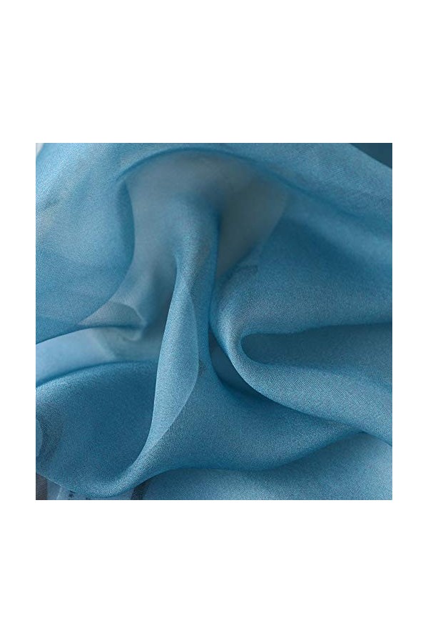 STORY OF SHANGHAI Femme Foulard 100% Soie Imprime Floral Grande Echarpe Châle Ultra-Léger Respirant Elégant 170 * 55CM,Tourne