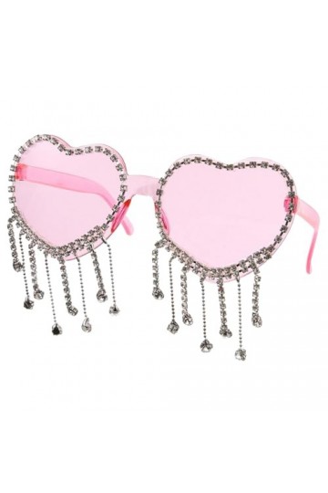 SOIMISS Lunettes De Soleil Coeur Lunettes De Coeur Lunettes En Forme De Coeur Lunettes De Soleil Mignonnes Lunettes Cool Pour