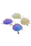 Adorainbow 2 Pièces Rétro Lunettes De Soleil Mode Lunettes Femme Lunettes De Soleil Vintage Lunettes Soleil Lunettes Femme Ho