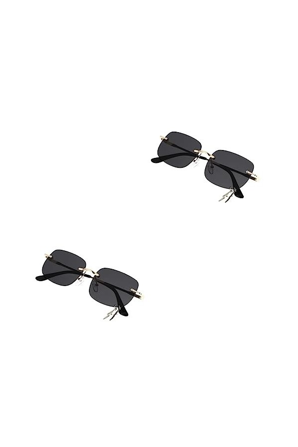 GALPADA 2 Pièces Lunettes De Soleil Personnalisées Lunettes De Soleil Tendance Pour Femmes Lunettes De Fête Teintées Lunettes